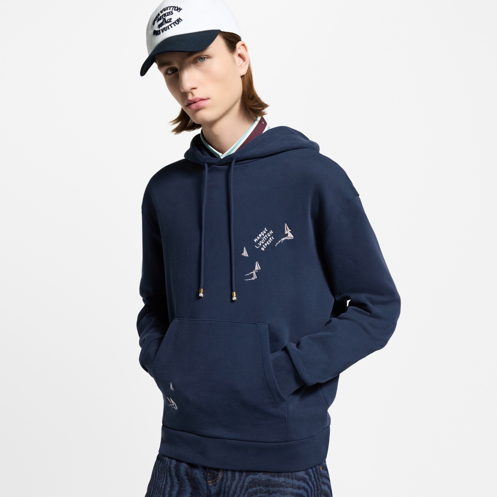 Embroidered Signature Hoodie - Men - Ready-to-Wear | LOUIS